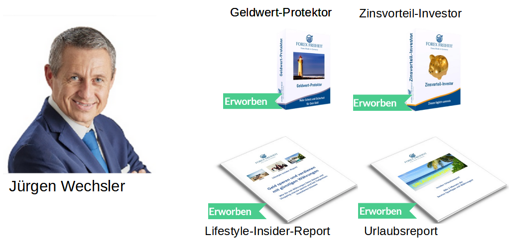 Geldwert-Protektor, Zinsvorteil Investor, Life-Style-Report und Urlaubsreport von Jürgen Wechsler getestet von webinarli